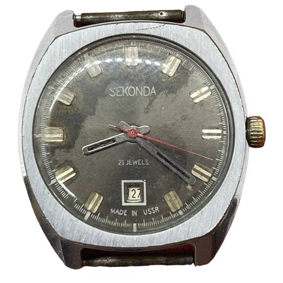 Vintage Men's Sekonda USRR Russia 21 Jewel Watch USSR Running - Picture 2 of 9